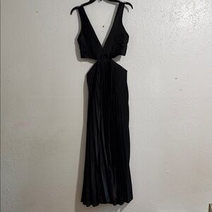 Abercrombie & Fitch Elegant Black Backless Gown